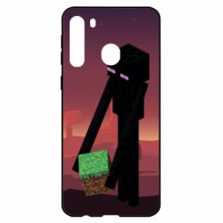 Чехол для Samsung A21 Enderman - PrintSalon