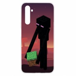 Чехол для Realme 6 Enderman - PrintSalon
