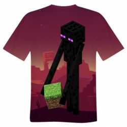 Мужская футболка 3D Enderman - PrintSalon
