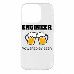 Чехол для iPhone 14 Pro Engineer Powered By Beer - PrintSalon