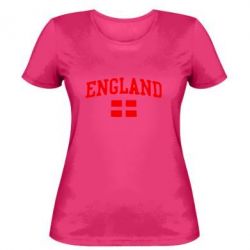 Женская футболка England - PrintSalon