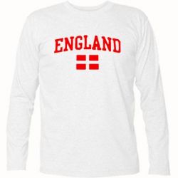 Футболка с длинным рукавом England - PrintSalon