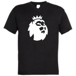 Мужская футболка  с V-образным вырезом English Premier League - PrintSalon