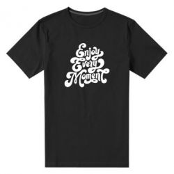 Мужская футболка премиум Enjoy every moment - PrintSalon