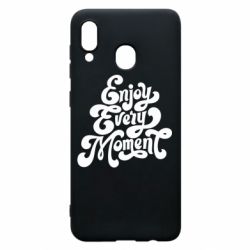 Чехол для Samsung A20 Enjoy every moment - PrintSalon