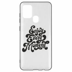Чехол для Samsung A21s Enjoy every moment - PrintSalon