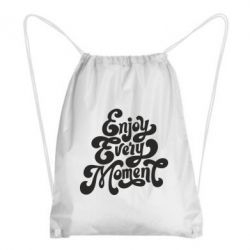 Рюкзак-мешок Enjoy every moment - PrintSalon