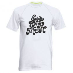 Мужская футболка для спорта Enjoy every moment - PrintSalon