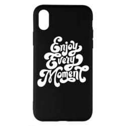 Чехол для iPhone X/Xs Enjoy every moment - PrintSalon