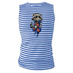 Майка-тільняшка Єнот Ракета і Грут - PrintSalon