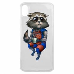 Чохол для iPhone Xs Max Єнот Ракета і Грут - PrintSalon