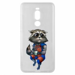 Чохол для Meizu Note 8 Єнот Ракета і Грут - PrintSalon