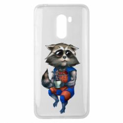 Чохол для Xiaomi Pocophone F1 Єнот Ракета і Грут - PrintSalon