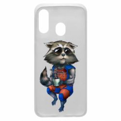 Чохол для Samsung A40 Єнот Ракета і Грут - PrintSalon
