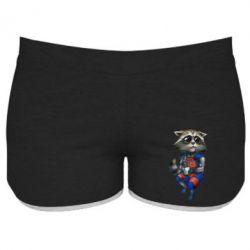 Жіночі шорти Єнот Ракета і Грут - PrintSalon