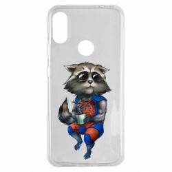 Чохол для Xiaomi Redmi Note 7 Єнот Ракета і Грут - PrintSalon