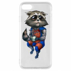 Чохол для iPhone SE 2020 Єнот Ракета і Грут - PrintSalon