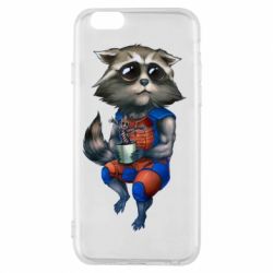 Чохол для iPhone 6/6S Єнот Ракета і Грут - PrintSalon