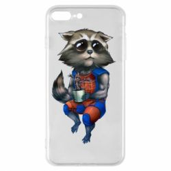 Чохол для iPhone 8 Plus Єнот Ракета і Грут - PrintSalon