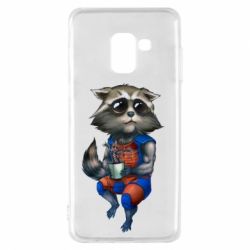 Чохол для Samsung A8 2018 Єнот Ракета і Грут - PrintSalon