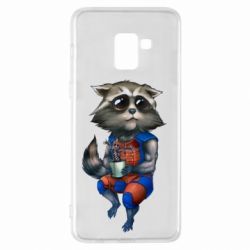 Чохол для Samsung A8+ 2018 Єнот Ракета і Грут - PrintSalon