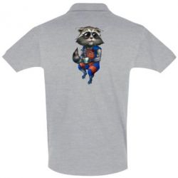 Мужское поло Єнот Ракета і Грут - PrintSalon