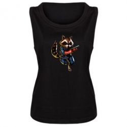 Майка жіноча Єнот Ракета - PrintSalon