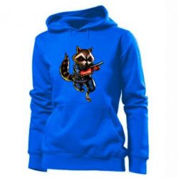 Худі жіноче Єнот Ракета - PrintSalon