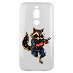 Чохол для Meizu X8 Єнот Ракета - PrintSalon