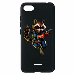 Чохол для Xiaomi Redmi 6A Єнот Ракета - PrintSalon