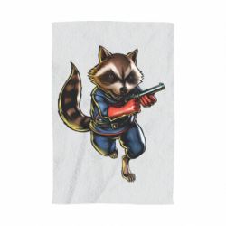 Рушник з принтом Єнот Ракета - PrintSalon