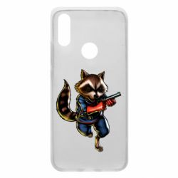 Чохол для Xiaomi Redmi 7 Єнот Ракета - PrintSalon