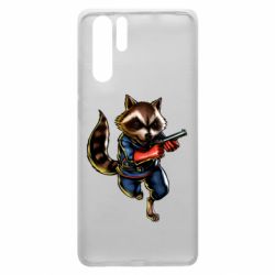 Чохол для Huawei P30 Pro Єнот Ракета - PrintSalon