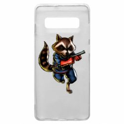 Чохол для Samsung S10+ Єнот Ракета - PrintSalon