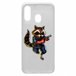 Чохол для Samsung A40 Єнот Ракета - PrintSalon