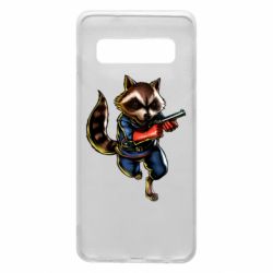 Чохол для Samsung S10 Єнот Ракета - PrintSalon