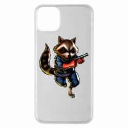 Чохол для iPhone 11 Pro Max Єнот Ракета - PrintSalon