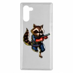 Чохол для Samsung Note 10 Єнот Ракета