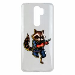 Чохол для Xiaomi Redmi Note 8 Pro Єнот Ракета - PrintSalon