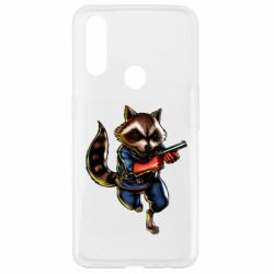 Чохол для Oppo A31 Єнот Ракета - PrintSalon