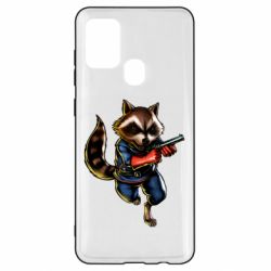 Чохол для Samsung A21s Єнот Ракета - PrintSalon