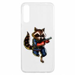 Чохол для Samsung A50 Єнот Ракета