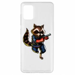 Чохол для Samsung A51 Єнот Ракета - PrintSalon