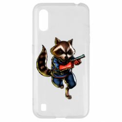 Чохол для Samsung A01 / M01 Єнот Ракета - PrintSalon