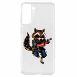 Чохол для Samsung S21+ Єнот Ракета - PrintSalon