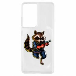 Чохол для Samsung S21 Ultra Єнот Ракета - PrintSalon