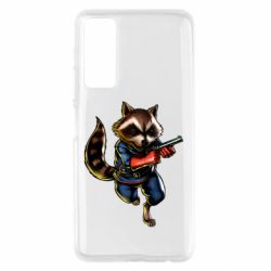 Чохол для Huawei P Smart 2021 Єнот Ракета - PrintSalon