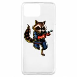 Чохол для Oppo A73Єнот Ракета - PrintSalon