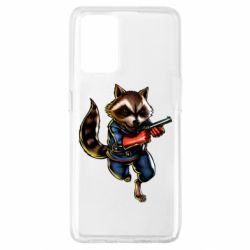 Чохол для Oppo A74 4G Єнот Ракета - PrintSalon