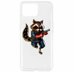 Чохол для Oppo Reno 4 Lite Єнот Ракета - PrintSalon